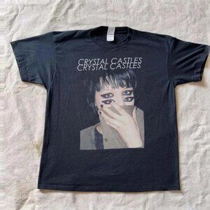Crystal Castles Electronic Indie Synth Punk Band Graphic Dark Aesthetic Music165